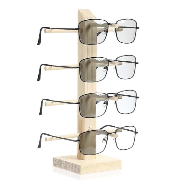 Solbrilleskive Tre Solbriller Display Stativ Fire-lags Brilleholder Organizer