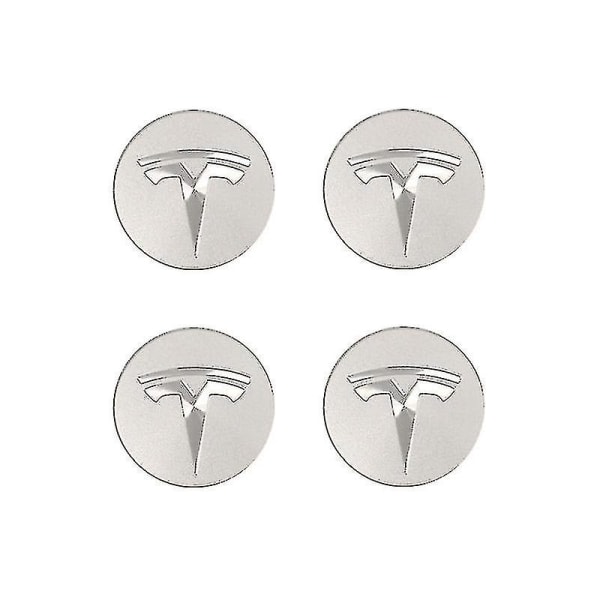 Tesla Model3/x/s/y Navkapsel Navkapsel Navkapsel Modifieringstillbehör Silver (FMY)
