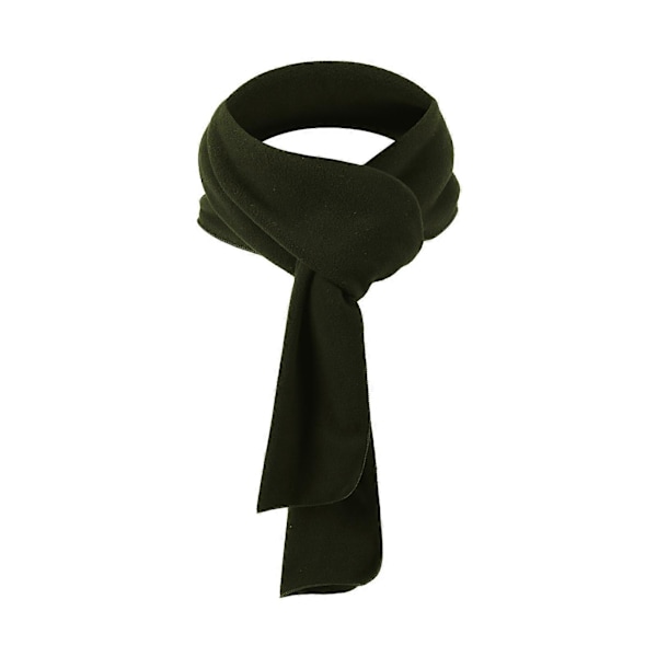 Lång Fleece-halsduk för män och kvinnor för vintersport, lätt, enfärgad, halsvärmare, huvudskydd Army green
