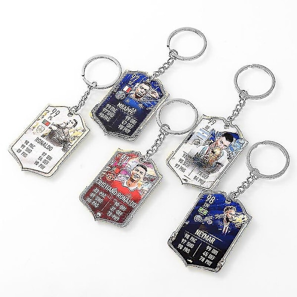 Jalkapallojoukkueen avaimenperä MM-kisat akryyliriipus Keychain Cantona 93