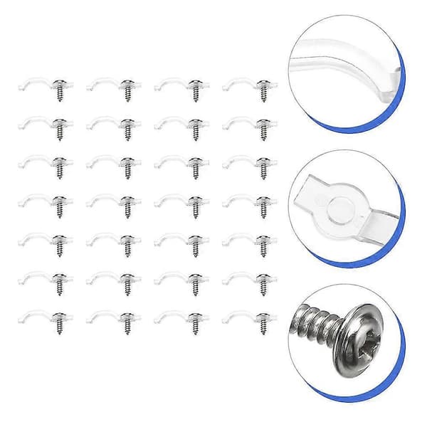 100 stk. LED Stand Bil Kabelclips Strip Lys Monteringsholder String Lys Monteringsclips LED Lys Strip Clips