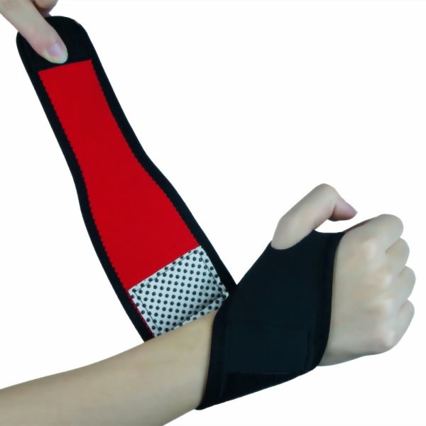 1 par handledsskydd handledsstöd red no fever-no fever