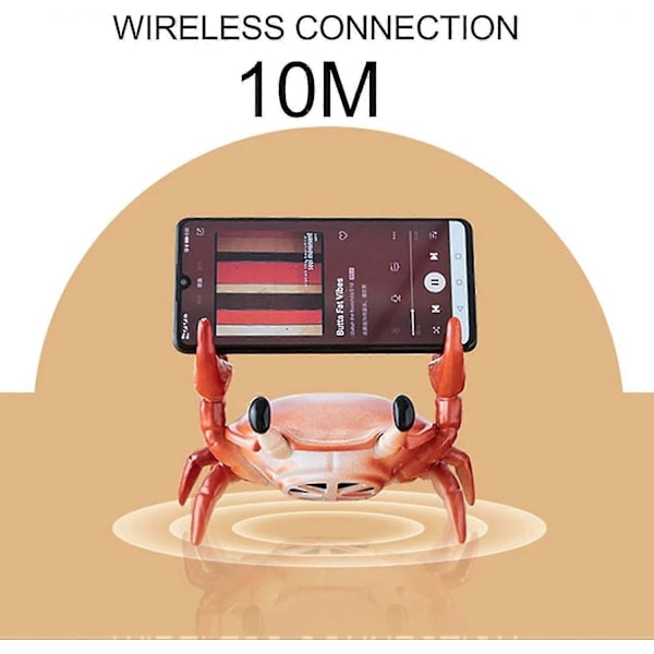 Crab Langaton Bluetooth-kaiutin, Puhelin/kynäpidike, Kannettavat kaiuttimet