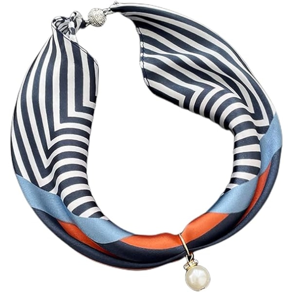 Scarves & wraps för kvinnor Unikt hängande halsband med halsduk för flera ändamål Snygg Infinity-scarf med smycketillbehör