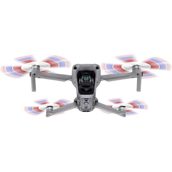 Air 2S Propell - Lavlyd Propell Sammenleggbar 7238F Propell for DJI Mavic Air 2/Air 2S Drone Tilbehør (Rød Blå Hvit 4stk)