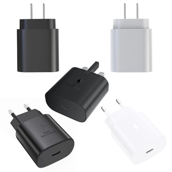 USB C -latausliitin Nopea ja turvallinen puhelimen latausadapteri GalaxyS23, S22, S21, S20, S10, Note 20, A53, A52, A33 A7 White - EU