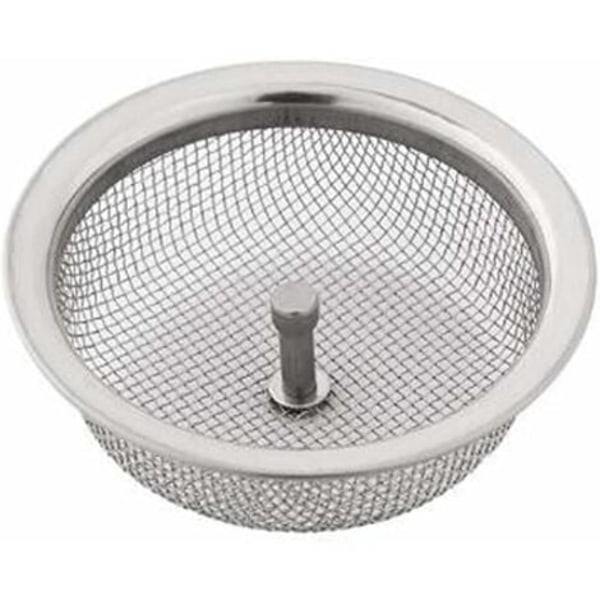 Rustfrit anti-stop og anti-stop filter vask til køkkenvask, stor diameter 8,3 cm
