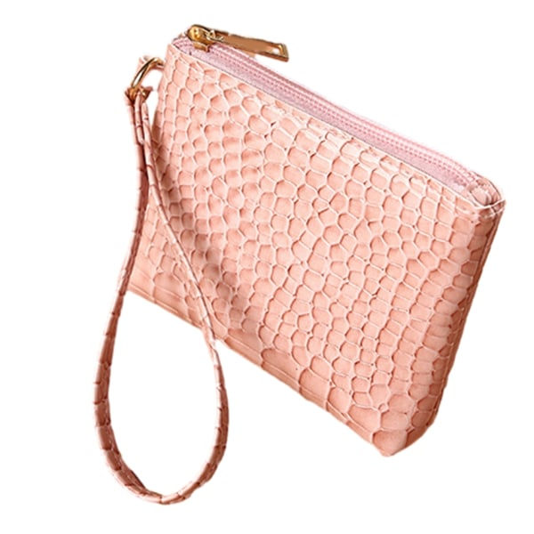 Kannettava Luottokortti- ja Pankkikortti-Lompakko Kolikkopussi Naisille ja Tytöille Pink