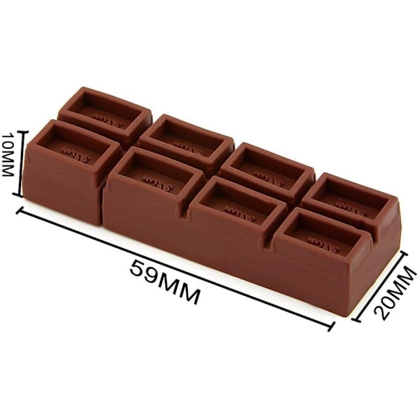 Sjokolade 16GB USB Flash Pen DriveMemory Thumb Stick Data Storage Melk Mørk Brun
