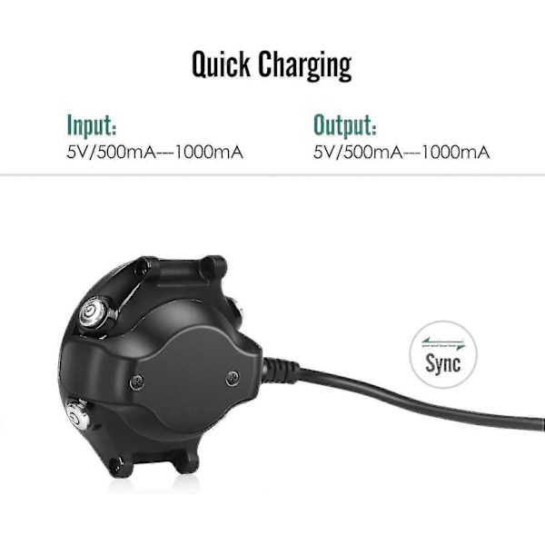 Opladerdock Kompatibel Med Garmin Forerunner 620, Usb Data Synkronisering Opladningsdock Med 1m Opladningskabel Til Forerunner 620 Smartwatch, Sort