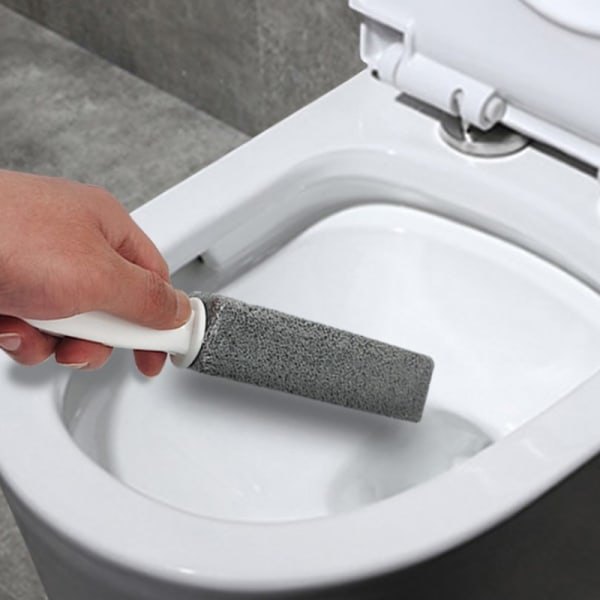 1. WC-puhdistuskivi Luonnollinen hohkakivi WC-harja Harmaa