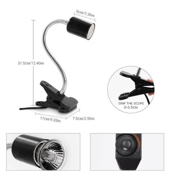 Reptil Lampe - Uspecificeret - Skildpadde - 25W - UVA UVB - 360° Rotation