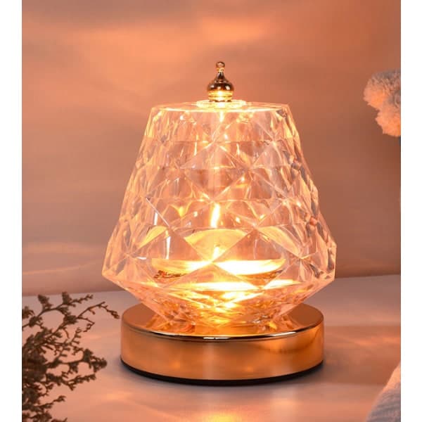 Berøringskontroll Rose Krystall bordlampe