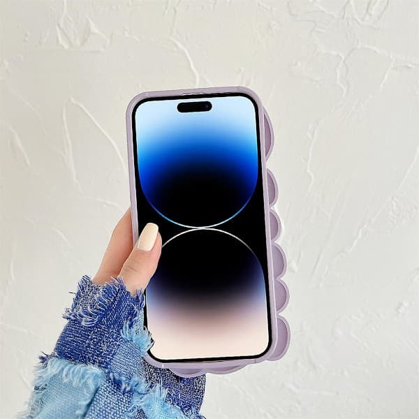 Skal för iPhone 14 Pro Max, snäckskalsform, blank yta, mjukt TPU-skyddsskal