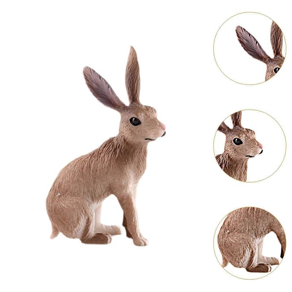 Djurfigur Modern Dekoration Söt för Vardagsrum Bordsskiva Sovrum 8,5x3x5cm räv rabbit 4x2x6cm