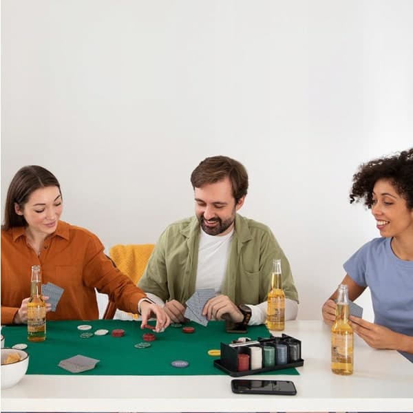 Pokerisetti - Texas Holdem monivärinen