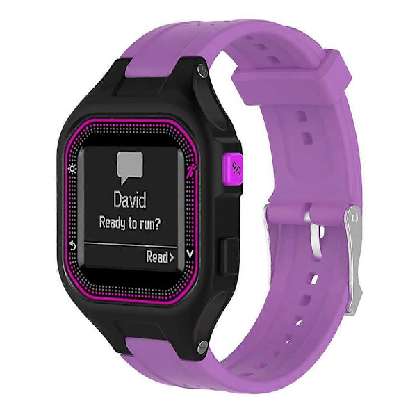 Til Garmin Forerunner 25 Silikon Urrem, Armbånd, Slidstærkt Purple