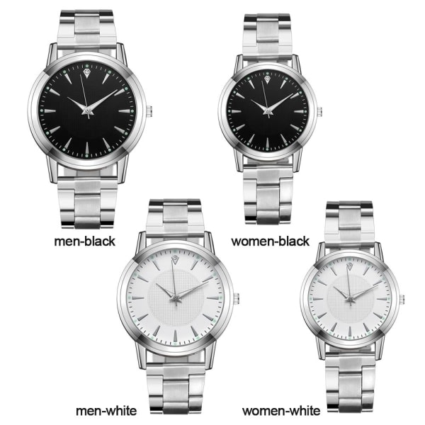 Kvarts klokke armbåndsur black men