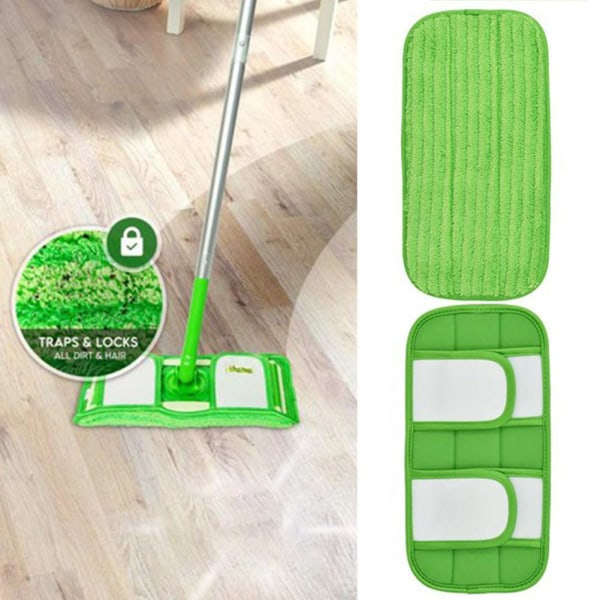 FOR Swiffer Sweeper Flat Hook Mop 12 tommer genanvendelig moppe