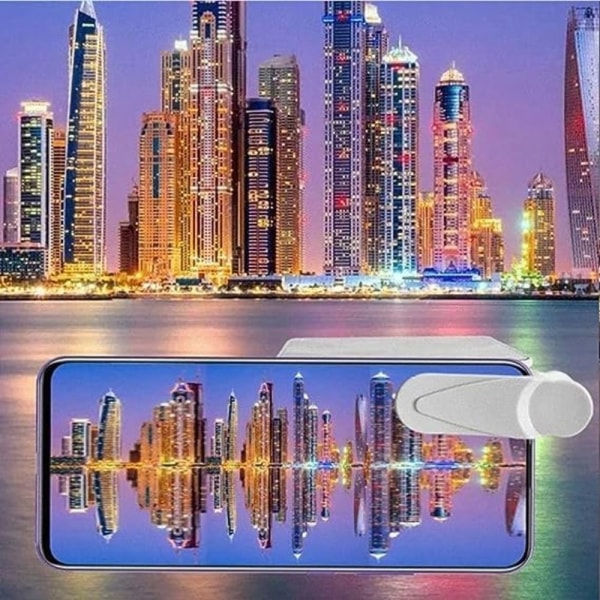 Smartphone Kamera Spejl Refleksion Clip Telefon Refleksion Black