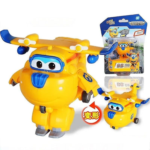 Super Wings Action Figures 2\" Mini Muuntavat Lentävät Robotti Jett Dizzy Dino Muuntumismalli Leikkikalut Lapsille Lahjoiksi Donnie