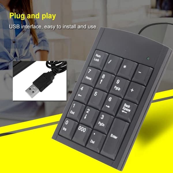 SALALIS Mini USB-numeronäppäimistöt SALALIS USB-numeronäppäimistö SALALIS Mini-numeronäppäimistöt Mini-tietokonenäppäimistöt
