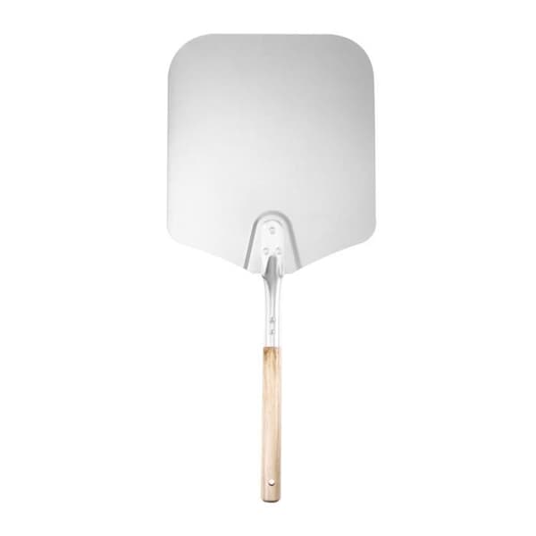 Pizzaspade - Aluminium - 66 cm - Trehåndtak - Sølv og trefarge