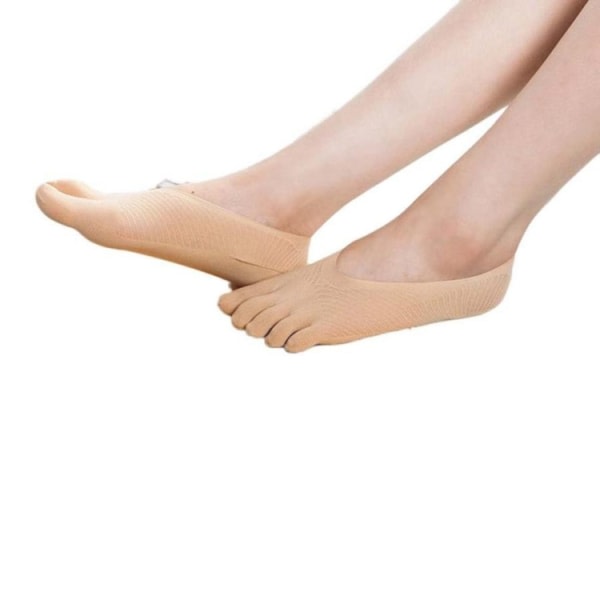 5-pack osynliga tåstrumpor / fingerstrumpor kvinnor - Svart