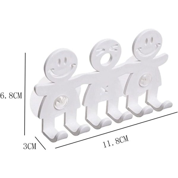 2 st söta tandborsthållare krokar badrum sugkopp tandborsthållare hushåll söt smiley ansikte tandborste sugkopp hållare krokar för badrum prylar