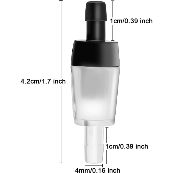 20 st akvarieluftpump backventiler, plast backventil
