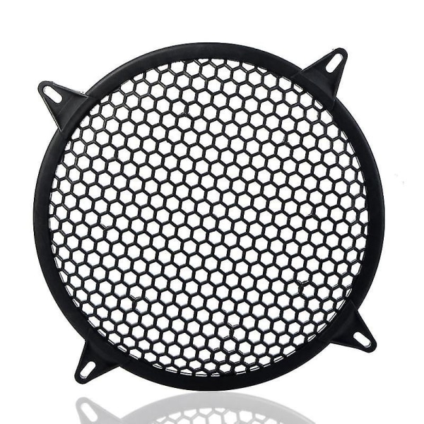 12\" Bil Cirkel Subwoofer Mesh Cover Højttaler Cover Grill Beskytter Guard Sort