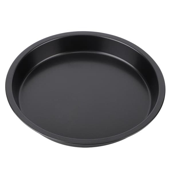 8 tommer køkken non-stick sort kulstofstål rund pizza pande bageplade form