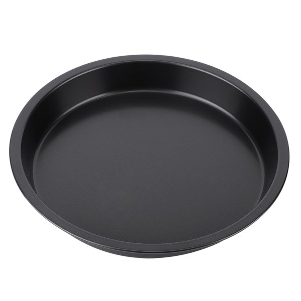 8in Kitchen Non-stick Black Carbon Steel Rund Pizza Pan Stekebrett Plateform