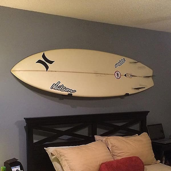 2x Surfbräde Display Rack Väggmonterad Surfbräda Hängare Snowboard Fäste Ställ