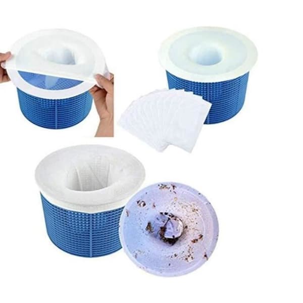 C Nylon Pool Skimmerstrumpor - Vit