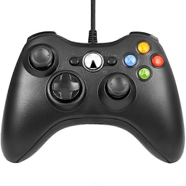 USB-handkontroll för Xbox 360 med ergonomiska axelknappar