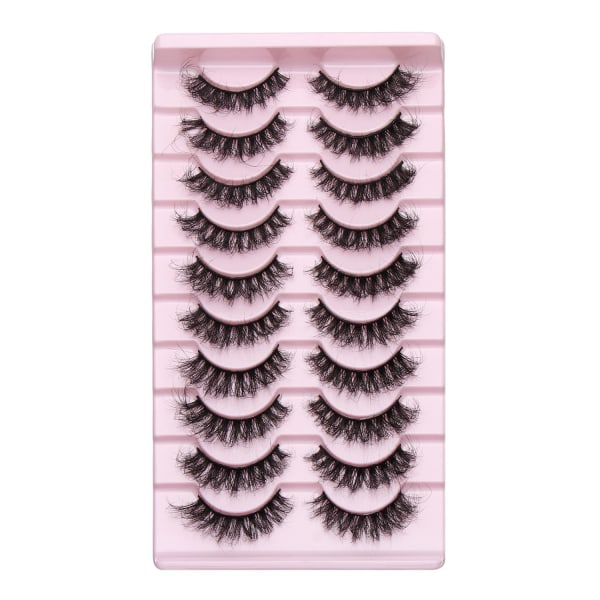 10 par falske øjenvipper Cat Eye Lashes