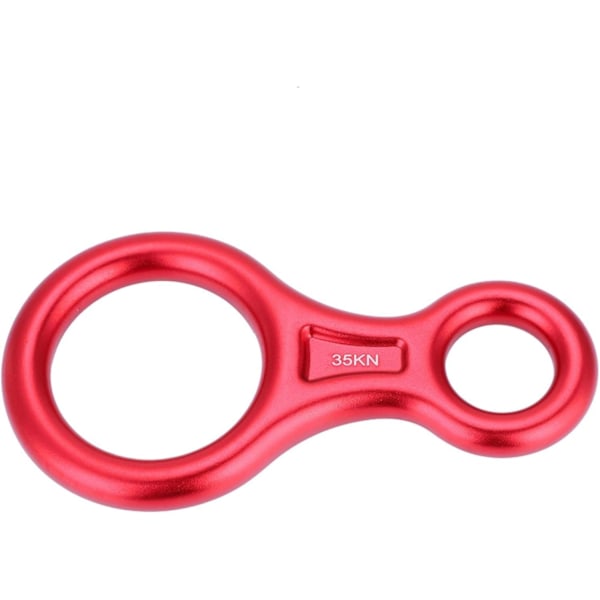 Climbing Rope Descender, 35KN Figure 8 Word Rope Descender Rappel Ring Rock Climbing Rescue Gear