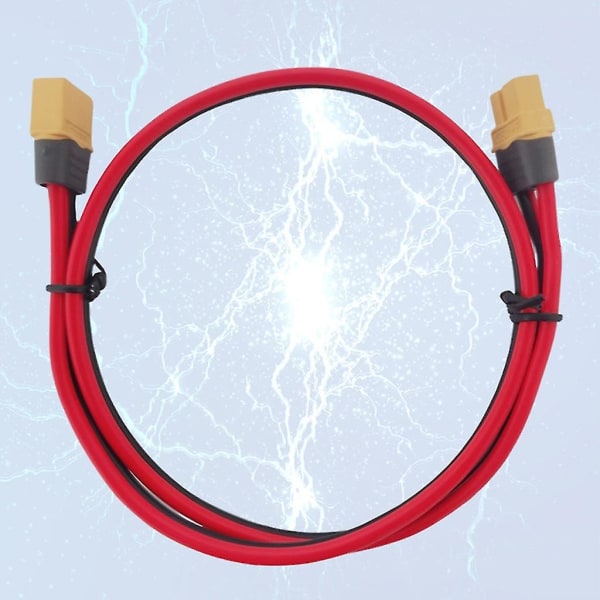 Xt60 hane till Xt60 hona kontakt med 12awg silikontrådsförlängningskabel 180cm