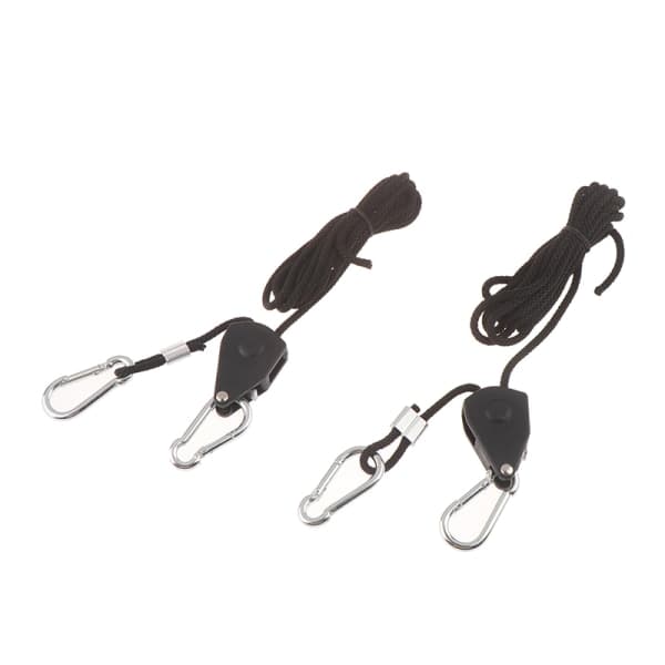 2 stk. 1/8\" Justerbar Grolys Ratchet Reb Hanger Til Grolys Sort One Size