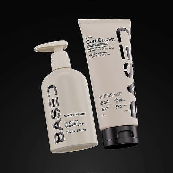 BASED Curl Cream | Omedelbar definition och återfuktning | Enkel, effektiv, BASED Curly Duo