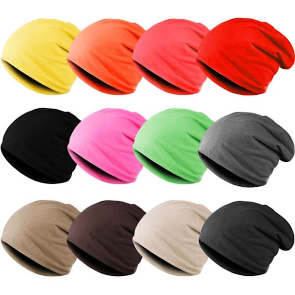 Tynd Baggy Hue Rød one size red
