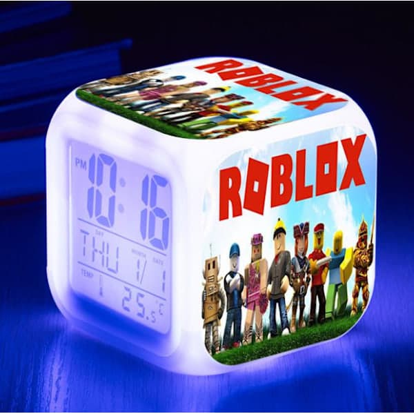 Roblox Väckarklocka 7 Färger Ändras Anime Väckarklocka Barn Present B