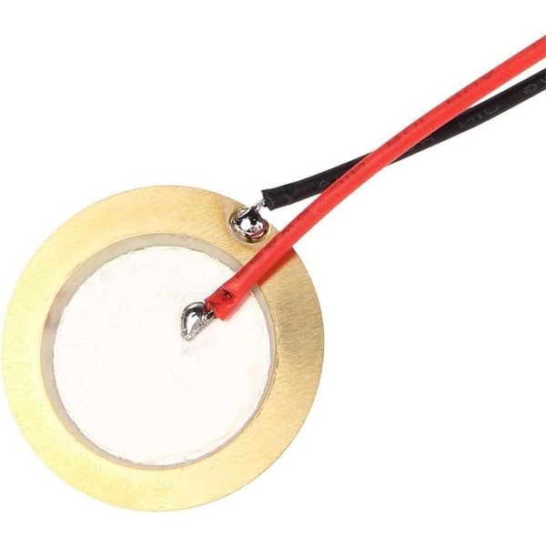 15PCS Elements Buzzer, 27mm Piezo Element, Akustisk Pickup Piezo Disc Element Sensor Piezo Discs Piezo Discs med Akustisk Pickup