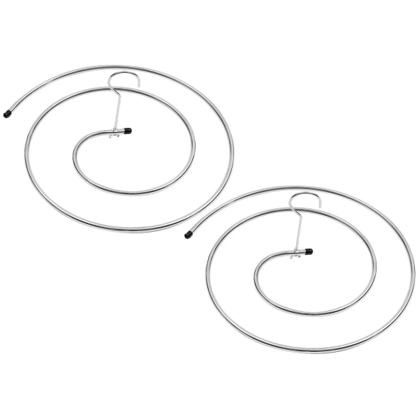 2 stk Sammenleggbart oppvaskstativ Spiraltørkehenger Drypptørkehenger Kluttørkestativ Stativ Spiralhenger