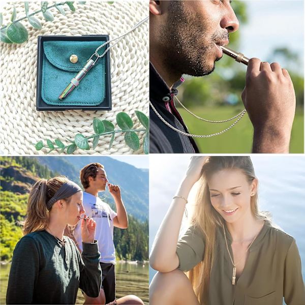2 st ångestdämpande andningshalsband - andningshalsband för ångestdämpning - mindfulness-halsband - andningshalsband för ångestlindring