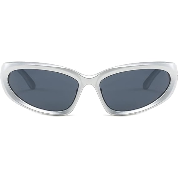 Wrap Around Solbriller Mænd Damer Futuristic Outdoor Sports Solskærm UV400 briller