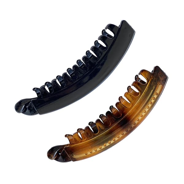 2st Fishtail För Kvinnor Med Vår Bananklämma Mode Hem Håraccessoarer