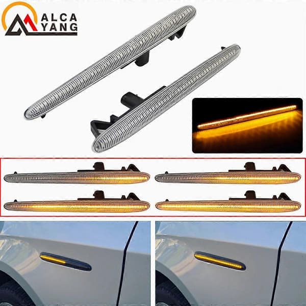 2 stk. Dynamisk LED sidemarkeringsblinklys til Alfa Romeo Giulietta 940 Juliet Sprint Veloce 10-21 Canbus fejlfri Dynamic Crystal