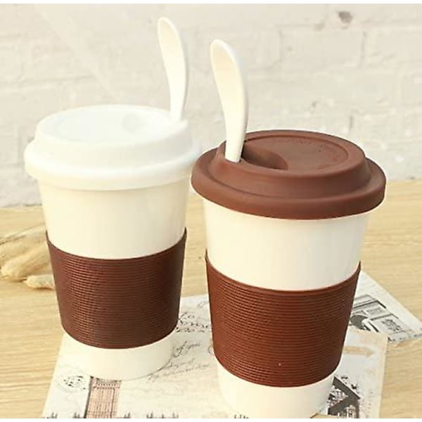 Kaffekopplokk, gjenbrukbare silikonsølsikre kaffekopplokk, 6 stk
